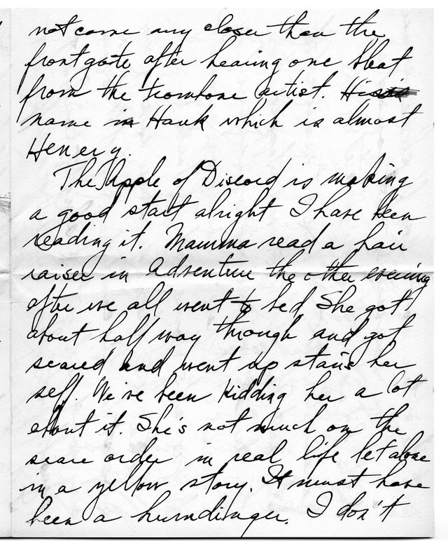 Letter from Harry S. Truman to Bess Wallace