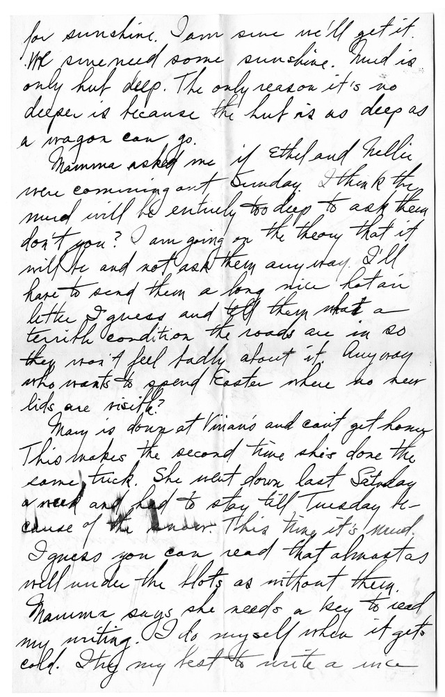 Letter from Harry S. Truman to Bess Wallace