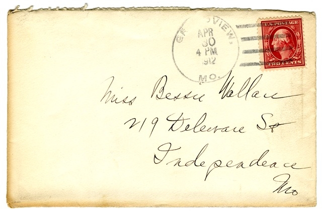 Letter from Harry S. Truman to Bess Wallace