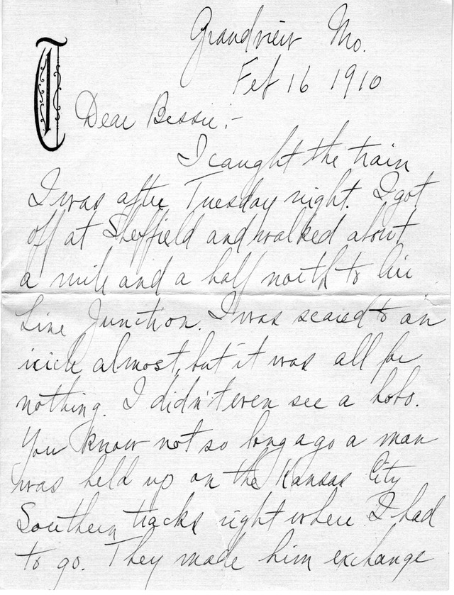 Letter from Harry S. Truman to Bess Wallace