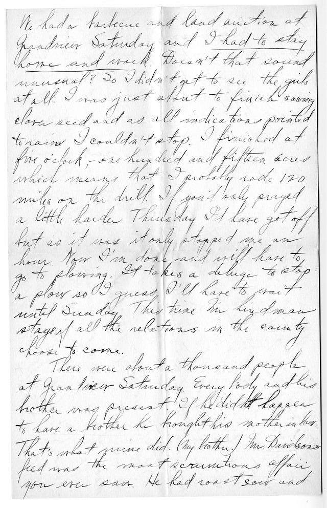 Letter from Harry S. Truman to Bess Wallace