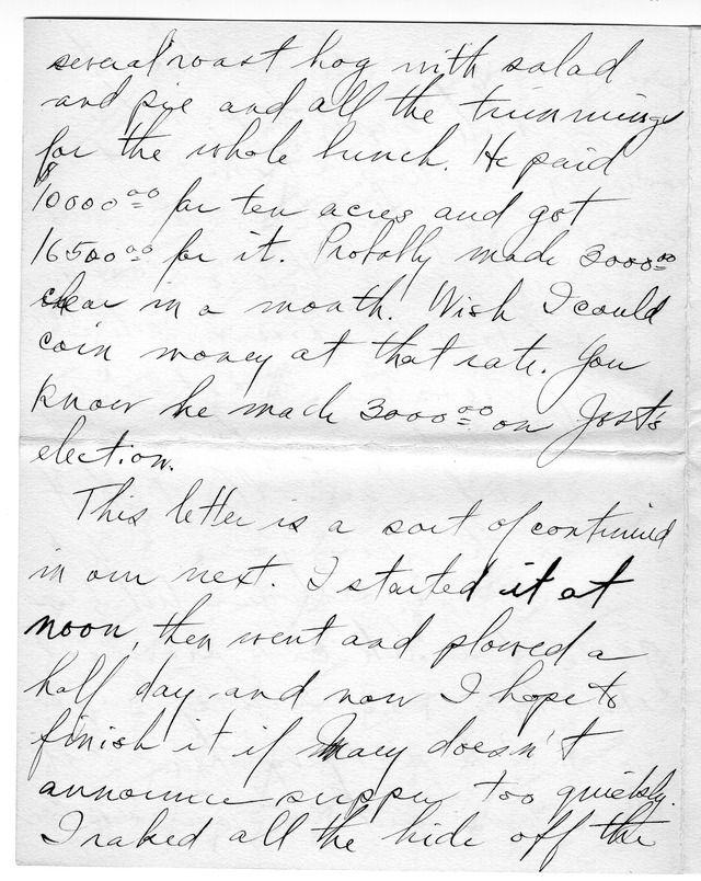 Letter from Harry S. Truman to Bess Wallace