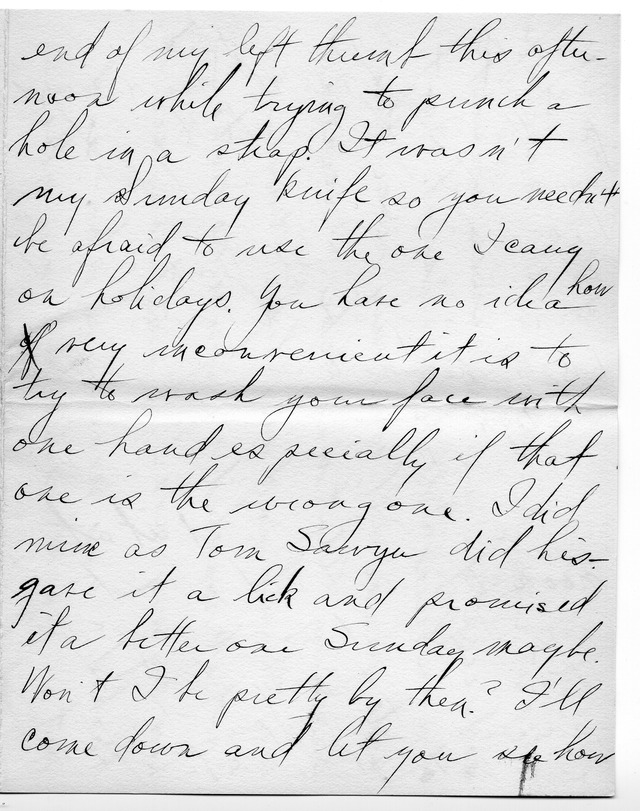 Letter from Harry S. Truman to Bess Wallace