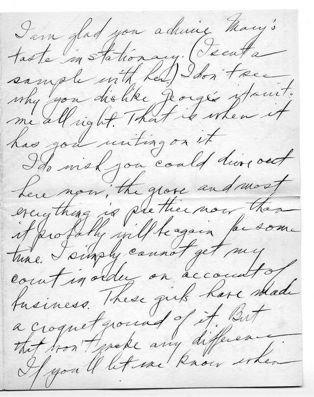 Letter from Harry S. Truman to Bess Wallace