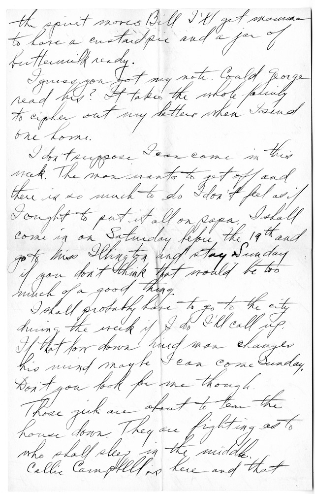 Letter from Harry S. Truman to Bess Wallace