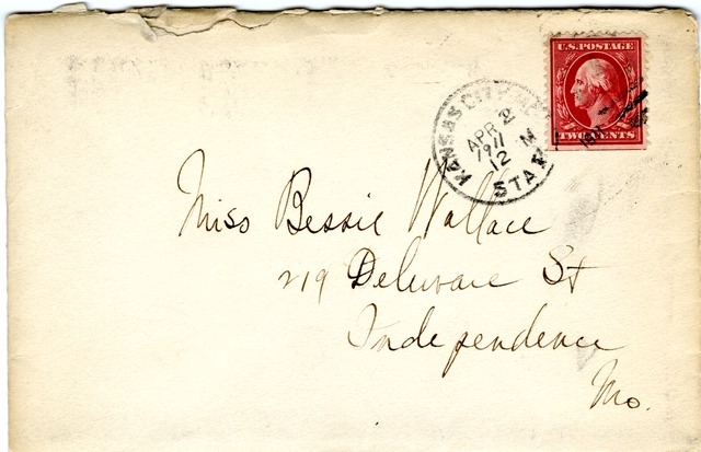 Letter from Harry S. Truman to Bess Wallace