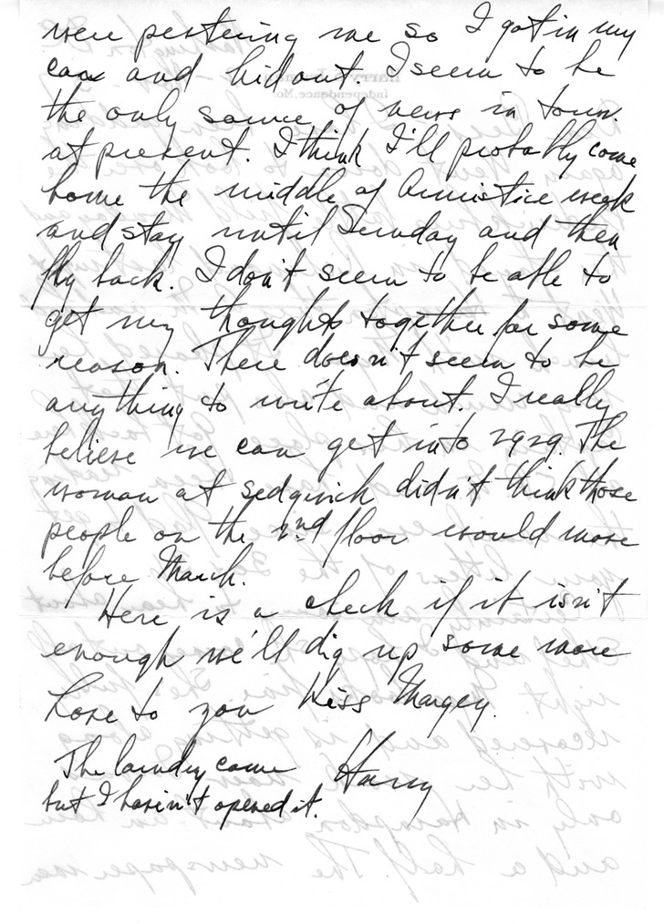 Letter from Harry S. Truman to Bess W. Truman