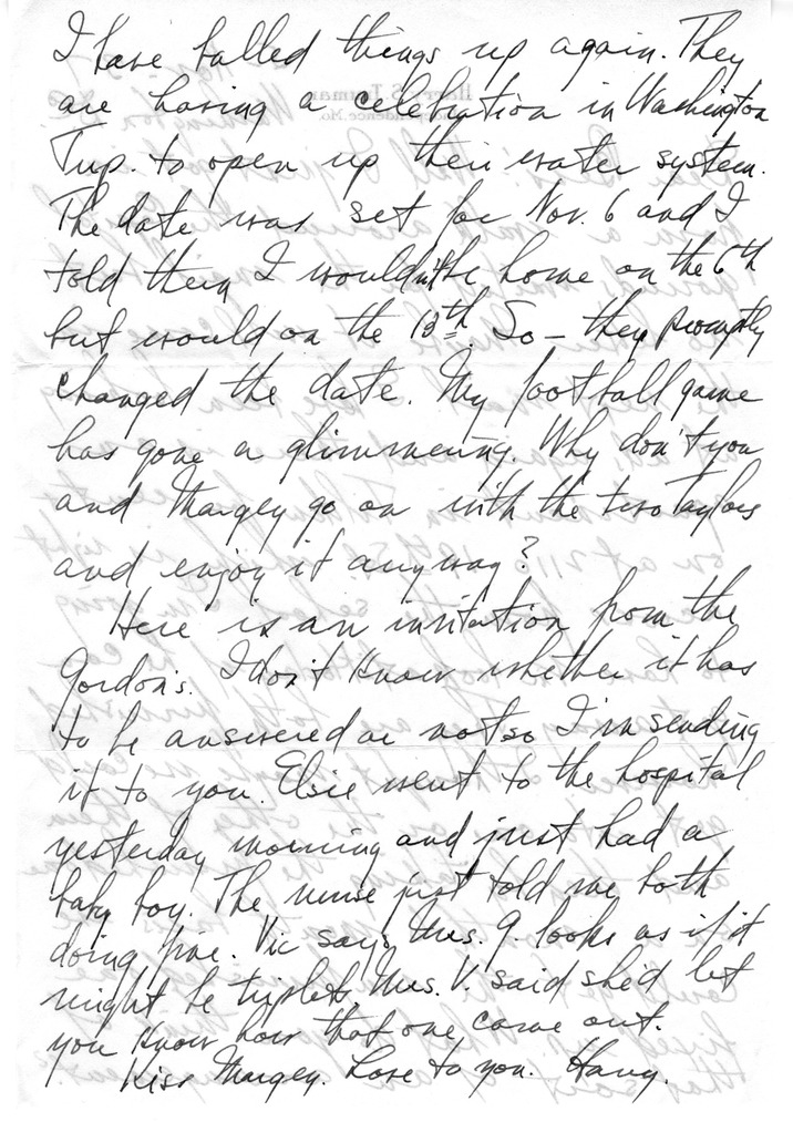 Letter from Harry S. Truman to Bess W. Truman