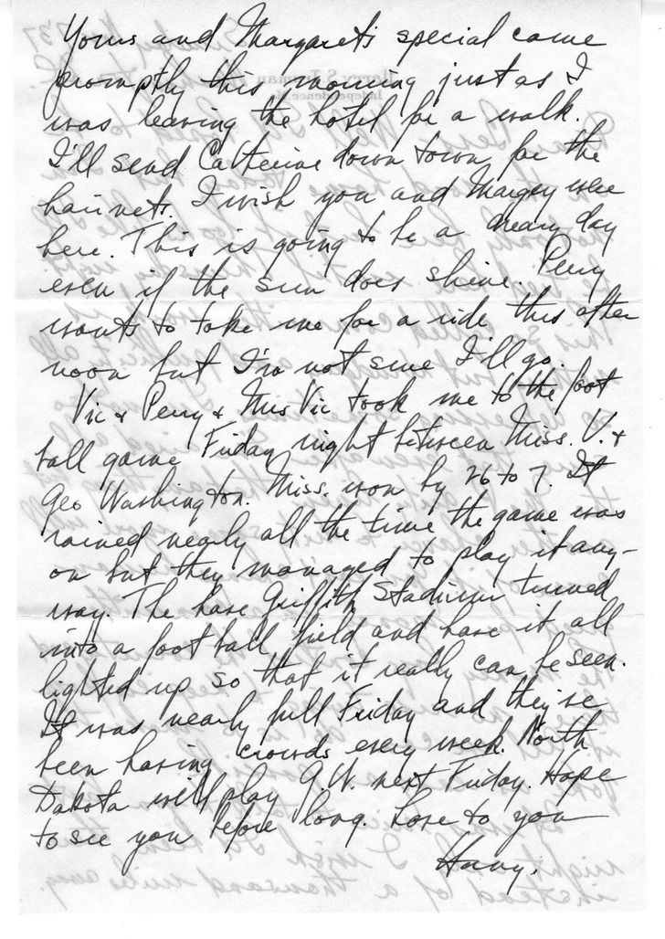 Letter from Harry S. Truman to Bess W. Truman