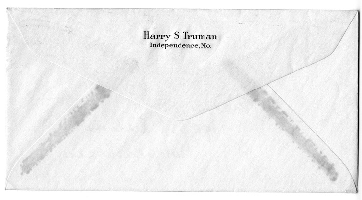 Letter from Harry S. Truman to Bess W. Truman