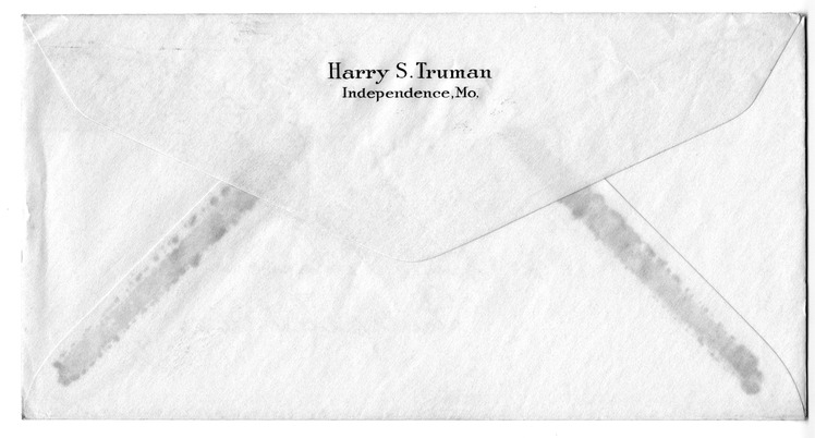 Letter from Harry S. Truman to Bess W. Truman