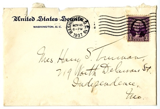 Letter from Harry S. Truman to Bess W. Truman