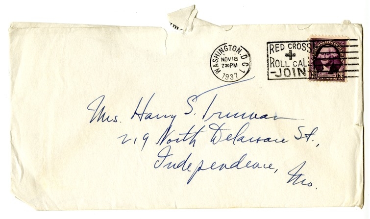 Letter from Harry S. Truman to Bess W. Truman