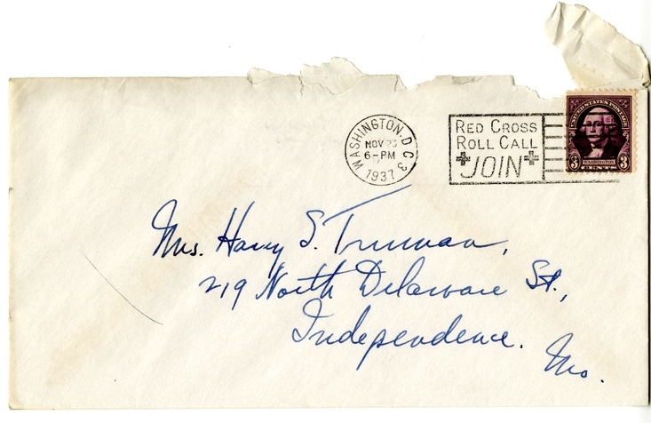 Letter from Harry S. Truman to Bess W. Truman
