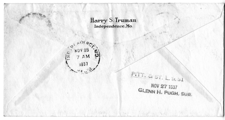 Letter from Harry S. Truman to Bess W. Truman