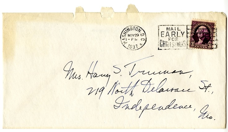 Letter from Harry S. Truman to Bess W. Truman