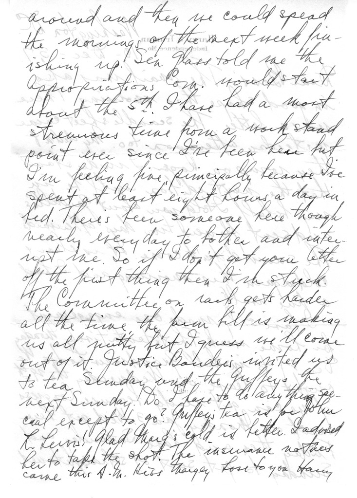 Letter from Harry S. Truman to Bess W. Truman