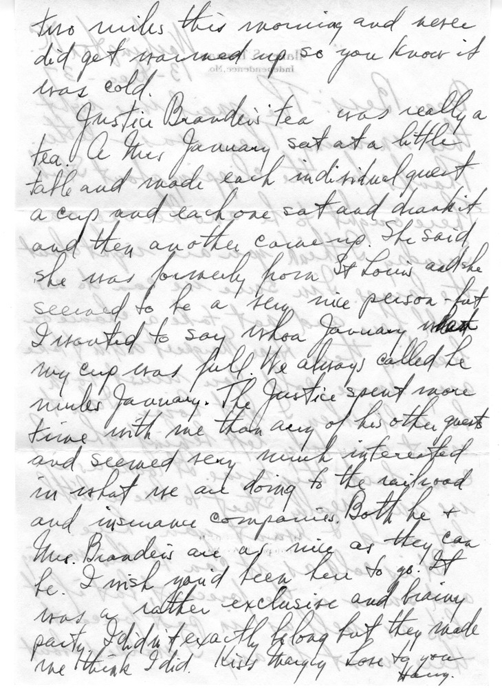 Letter from Harry S. Truman to Bess W. Truman