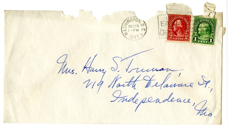 Letter from Harry S. Truman to Bess W. Truman