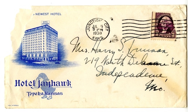 Letter from Harry S. Truman to Bess W. Truman