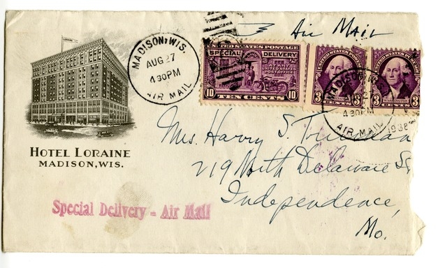 Letter from Harry S. Truman to Bess W. Truman