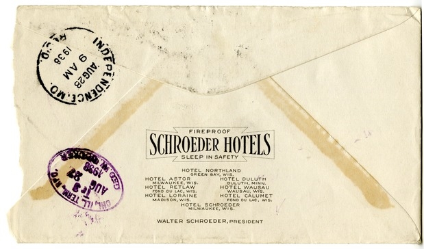 Letter from Harry S. Truman to Bess W. Truman