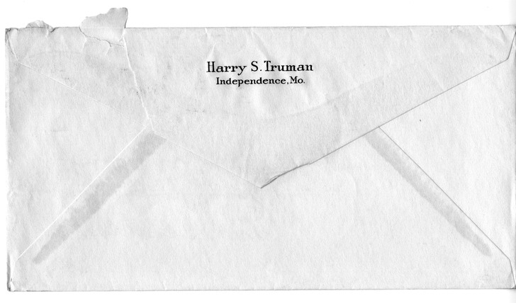 Letter from Harry S. Truman to Bess W. Truman