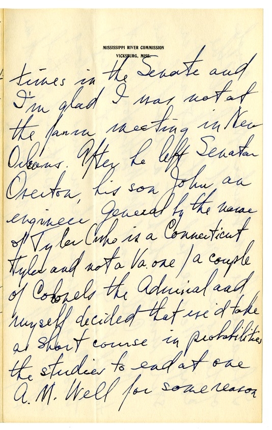 Letter from Harry S. Truman to Bess W. Truman