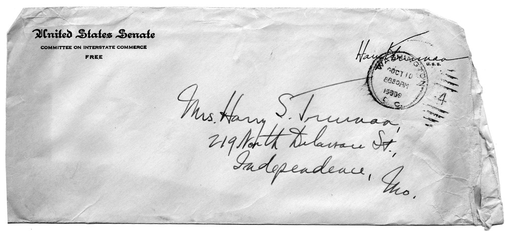 Letter from Harry S. Truman to Bess W. Truman