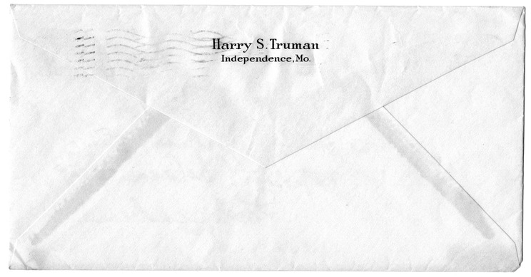 Letter from Harry S. Truman to Bess W. Truman