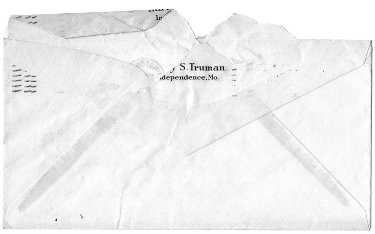 Letter from Harry S. Truman to Bess W. Truman