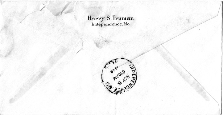 Letter from Harry S. Truman to Bess W. Truman