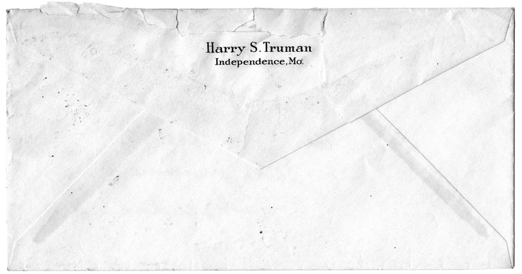 Letter from Harry S. Truman to Bess W. Truman