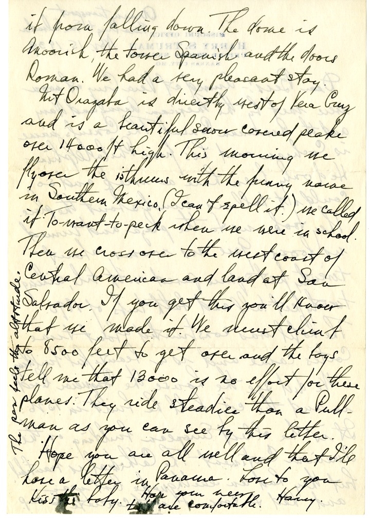 Letter from Harry S. Truman to Bess W. Truman