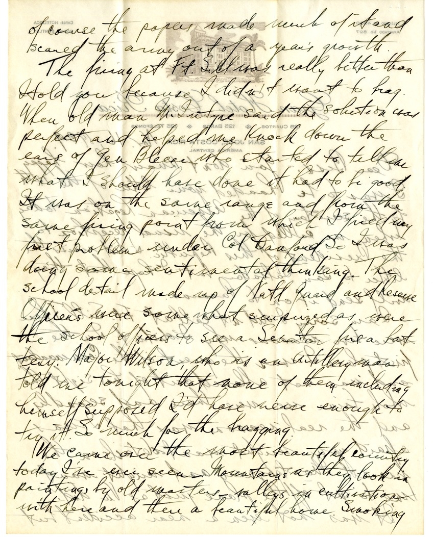 Letter from Harry S. Truman to Bess W. Truman