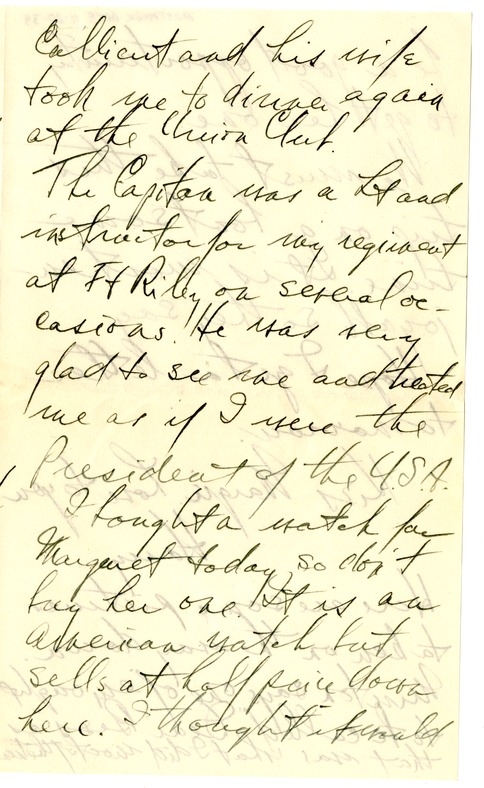 Letter from Harry S. Truman to Bess W. Truman