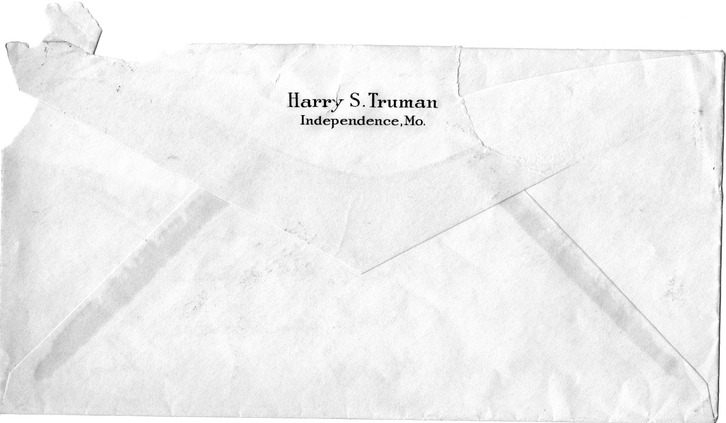 Letter from Harry S. Truman to Bess W. Truman