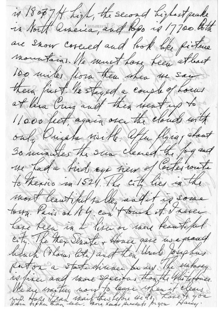 Letter from Harry S. Truman to Bess W. Truman
