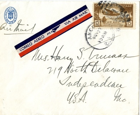 Letter from Harry S. Truman to Bess W. Truman