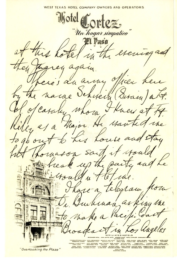 Letter from Harry S. Truman to Bess W. Truman