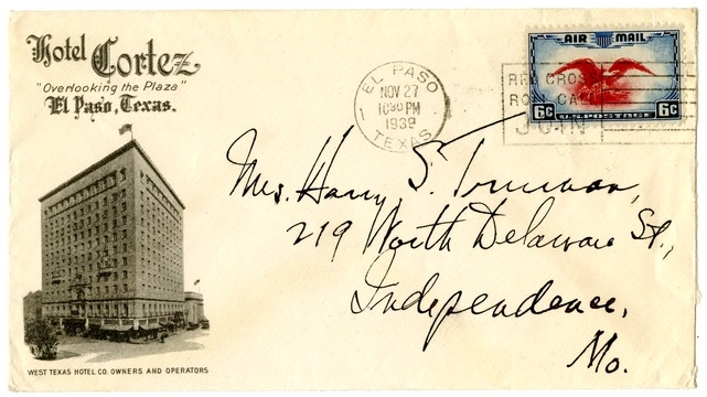 Letter from Harry S. Truman to Bess W. Truman