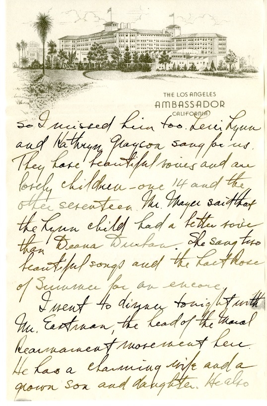 Letter from Harry S. Truman to Bess W. Truman