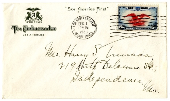 Letter from Harry S. Truman to Bess W. Truman