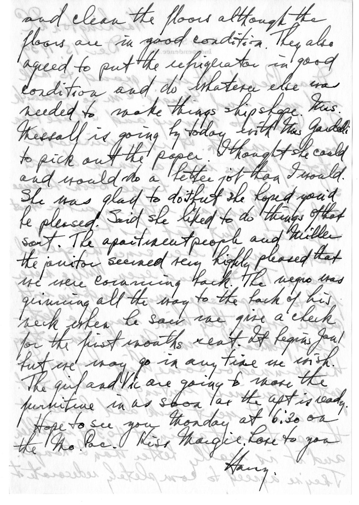 Letter from Harry S. Truman to Bess W. Truman