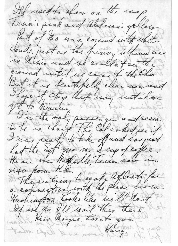 Letter from Harry S. Truman to Bess W. Truman