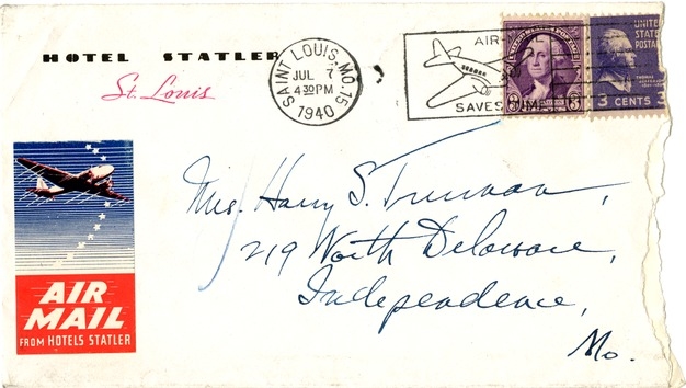 Letter from Harry S. Truman to Bess W. Truman