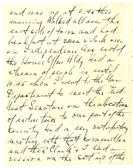 Letter from Harry S. Truman to Bess W. Truman
