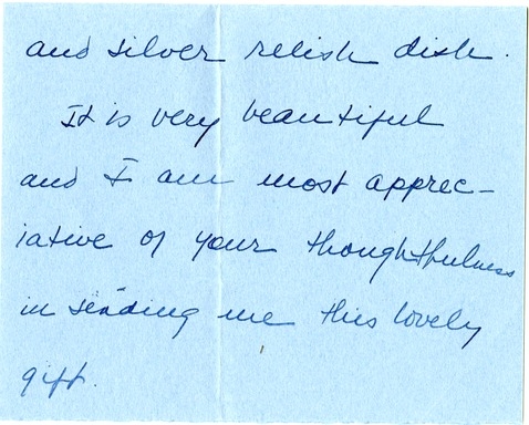 Letter from Harry S. Truman to Bess W. Truman