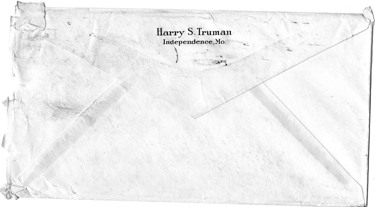 Letter from Harry S. Truman to Bess W. Truman