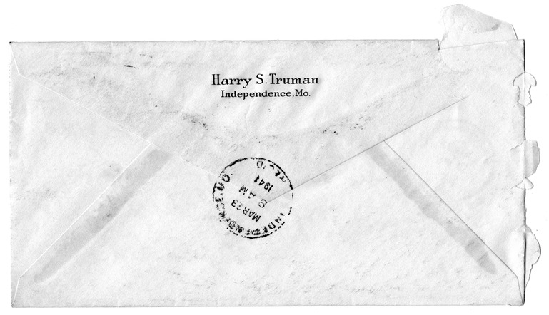 Letter from Harry S. Truman to Bess W. Truman
